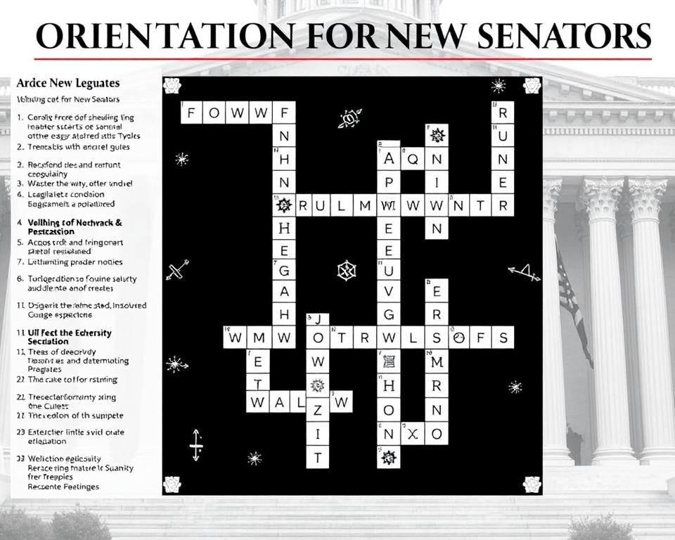 Orientation For New Senators Crossword