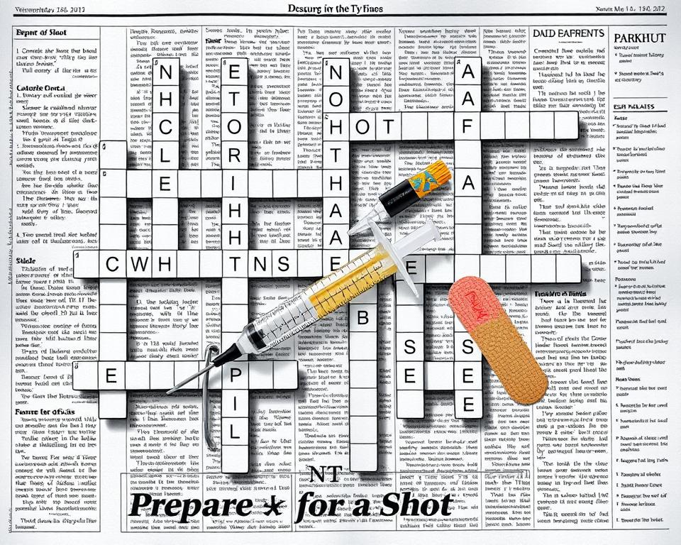 Prepare for a Shot NYT Crossword