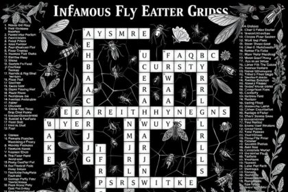 Infamous Fly Eater Crossword