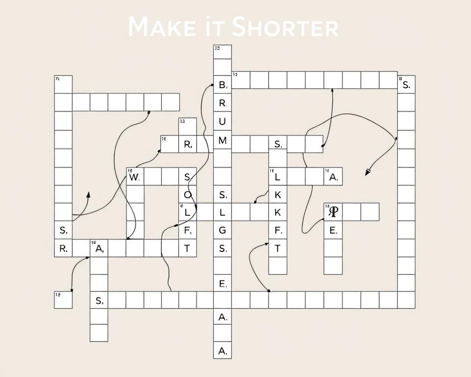 Make it Shorter Made Shorter Crossword