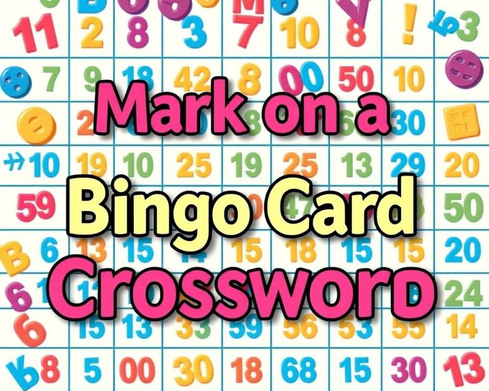 Mark on a Bingo Card Crossword