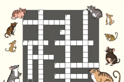 Naked Rodent NYT Crossword Clue